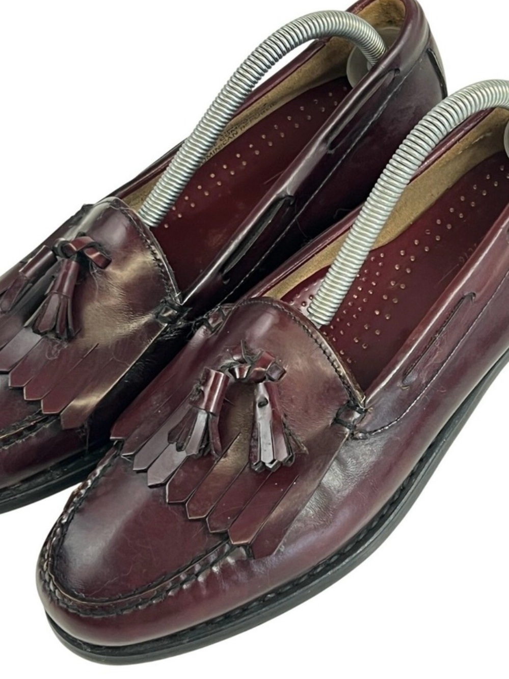 G.H. Bass & Co. Men's Tassel Kiltie Loafers in Burgundy